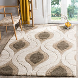 Florida Declan Geometric Swirls Shag Area Rug or Runner
