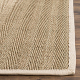 Natural Fiber Maisy Border Area Rug Or Runner